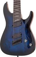Schecter Omen Elite-7 Multiscale See Thru Blue Burst