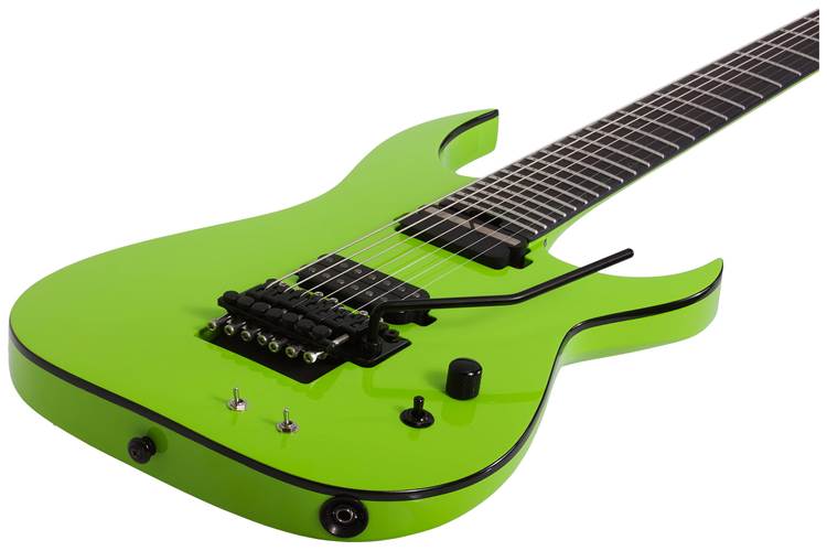 Schecter Keith Merrow KM-7 MK-III FR-S Hybrid Lambo Green Schecter Keith Merrow KM-7 MK-III FR-S Hybrid Lambo Green