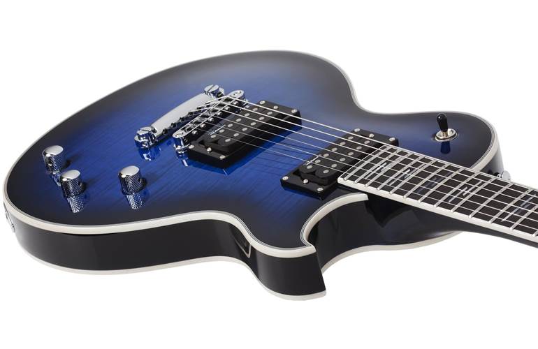 Schecter Solo-II Supreme See Thru Blue Burst Schecter Solo-II Supreme See Thru Blue Burst
