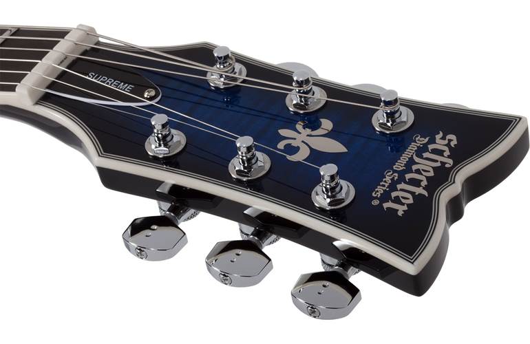Schecter Solo-II Supreme See Thru Blue Burst Schecter Solo-II Supreme See Thru Blue Burst
