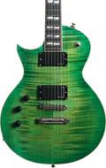 ESP USA Eclipse Flame Maple EMG Lime Burst Left Handed #US24466