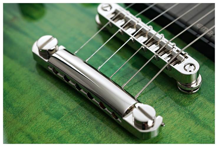 ESP USA Eclipse Flame Maple EMG Lime Burst Left Handed #US24466 ESP USA Eclipse Flame Maple EMG Lime Burst Left Handed #US24466