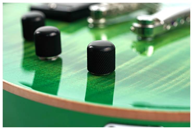 ESP USA Eclipse Flame Maple EMG Lime Burst Left Handed #US24466 ESP USA Eclipse Flame Maple EMG Lime Burst Left Handed #US24466