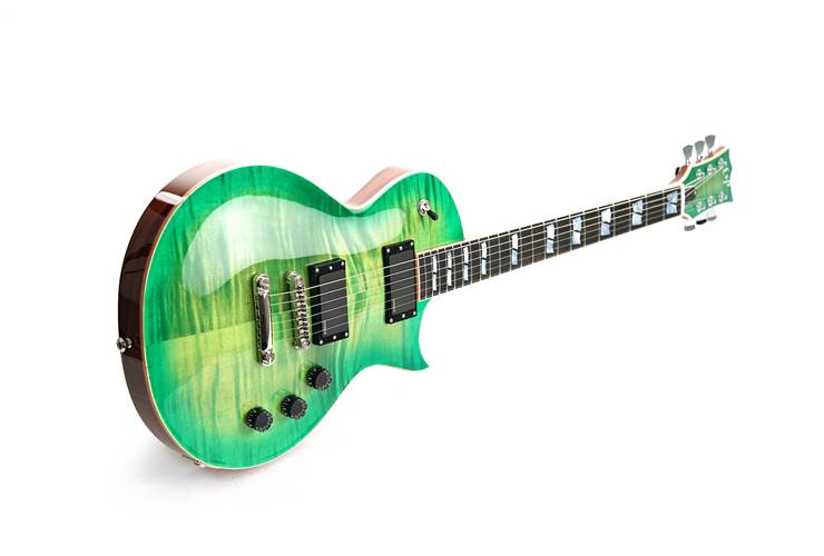 ESP USA Eclipse Flame Maple EMG Lime Burst #US24322 ESP USA Eclipse Flame Maple EMG Lime Burst #US24322