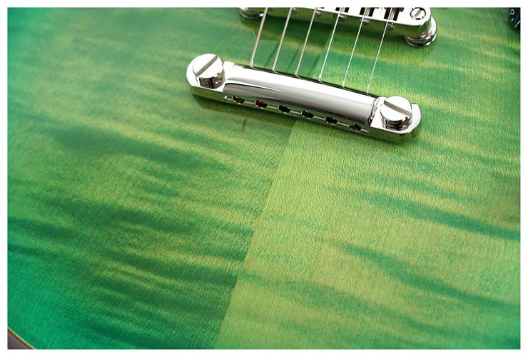 ESP USA Eclipse Flame Maple EMG Lime Burst #US24322 ESP USA Eclipse Flame Maple EMG Lime Burst #US24322