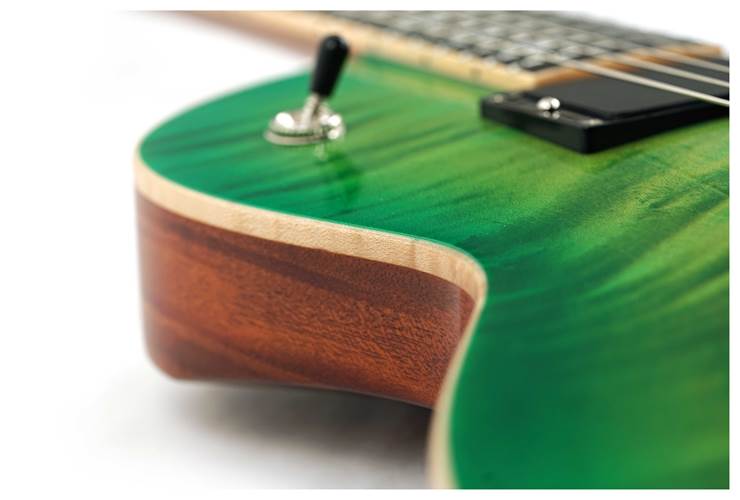 ESP USA Eclipse Flame Maple EMG Lime Burst #US24322 ESP USA Eclipse Flame Maple EMG Lime Burst #US24322
