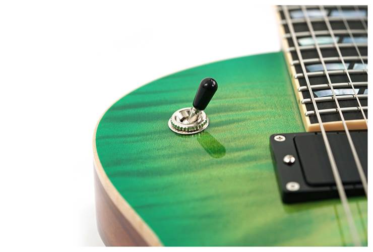 ESP USA Eclipse Flame Maple EMG Lime Burst #US24322 ESP USA Eclipse Flame Maple EMG Lime Burst #US24322
