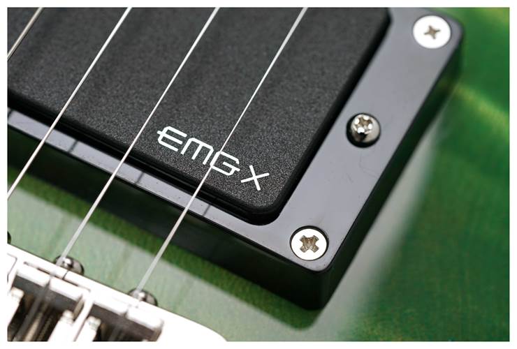 ESP USA Eclipse Flame Maple EMG Lime Burst #US24322 ESP USA Eclipse Flame Maple EMG Lime Burst #US24322