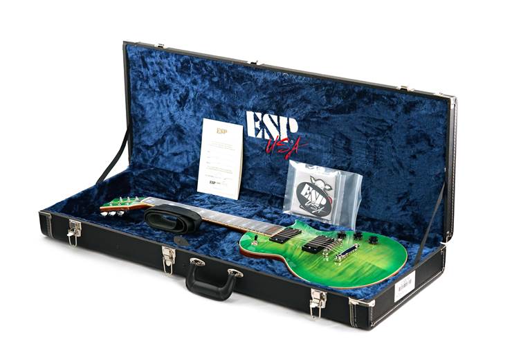 ESP USA Eclipse Flame Maple EMG Lime Burst #US24322 ESP USA Eclipse Flame Maple EMG Lime Burst #US24322