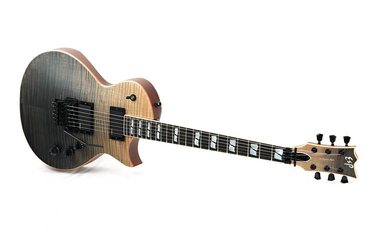 ESP USA Eclipse Flame Maple EMG FR Black Natural Fade Satin #US24302 ESP USA Eclipse Flame Maple EMG FR Black Natural Fade Satin #US24302