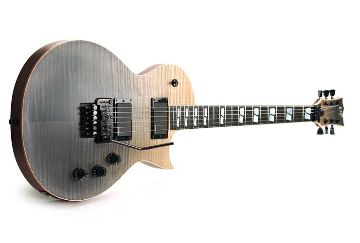 ESP USA Eclipse Flame Maple EMG FR Black Natural Fade Satin #US24302 ESP USA Eclipse Flame Maple EMG FR Black Natural Fade Satin #US24302