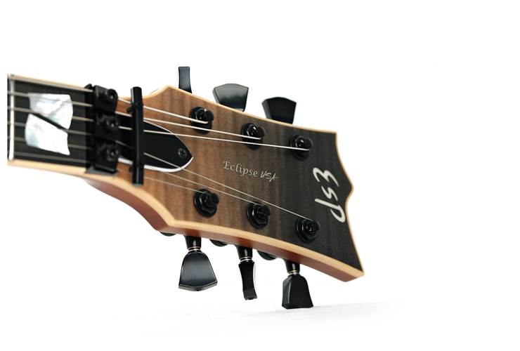 ESP USA Eclipse Flame Maple EMG FR Black Natural Fade Satin #US24302 ESP USA Eclipse Flame Maple EMG FR Black Natural Fade Satin #US24302