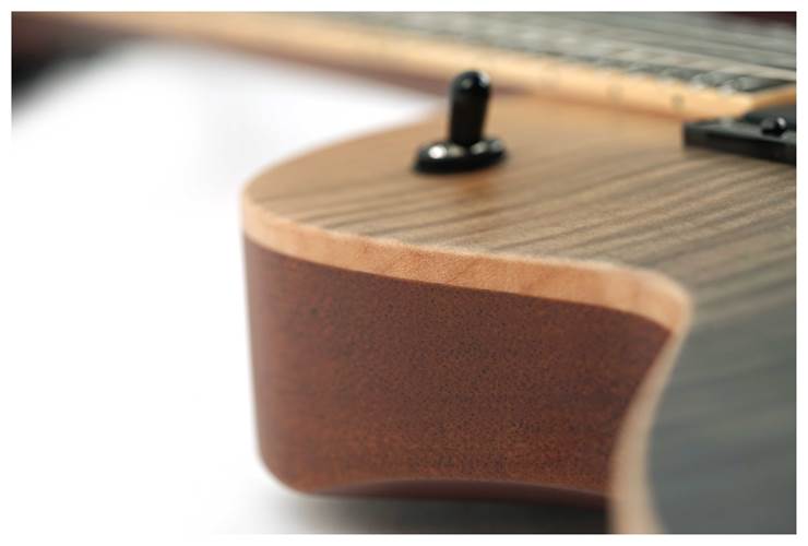 ESP USA Eclipse Flame Maple EMG FR Black Natural Fade Satin #US24302 ESP USA Eclipse Flame Maple EMG FR Black Natural Fade Satin #US24302