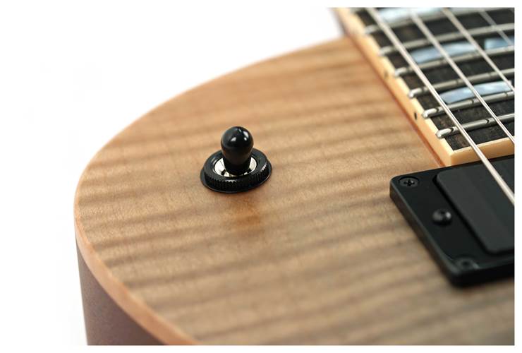 ESP USA Eclipse Flame Maple EMG FR Black Natural Fade Satin #US24302 ESP USA Eclipse Flame Maple EMG FR Black Natural Fade Satin #US24302