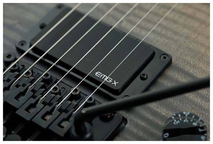 ESP USA Eclipse Flame Maple EMG FR Black Natural Fade Satin #US24302 ESP USA Eclipse Flame Maple EMG FR Black Natural Fade Satin #US24302