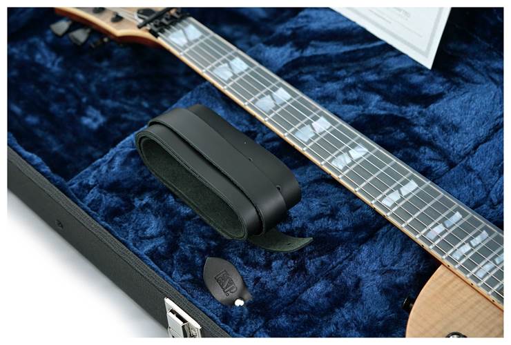 ESP USA Eclipse Flame Maple EMG FR Black Natural Fade Satin #US24302 ESP USA Eclipse Flame Maple EMG FR Black Natural Fade Satin #US24302