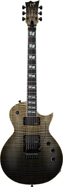 ESP USA Eclipse Flame Maple EMG FR Black Natural Fade Satin