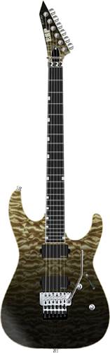 ESP USA M-II FR Deluxe Quilted Maple EMG Black Natural Fade