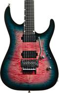 ESP USA M-II NTB FR Seymour Duncan Flame Maple Blue Rose #US24253