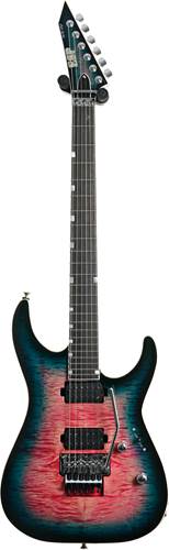 ESP USA M-II NTB FR Seymour Duncan Flame Maple Blue Rose #US24253 ESP USA M-II NTB FR Seymour Duncan Flame Maple Blue Rose #US24253