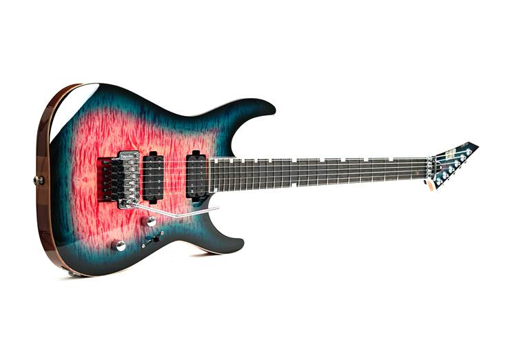 ESP USA M-II NTB FR Seymour Duncan Flame Maple Blue Rose #US24253 ESP USA M-II NTB FR Seymour Duncan Flame Maple Blue Rose #US24253