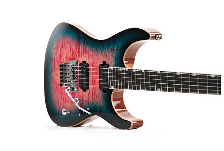 ESP USA M-II NTB FR Seymour Duncan Flame Maple Blue Rose #US24253 ESP USA M-II NTB FR Seymour Duncan Flame Maple Blue Rose #US24253