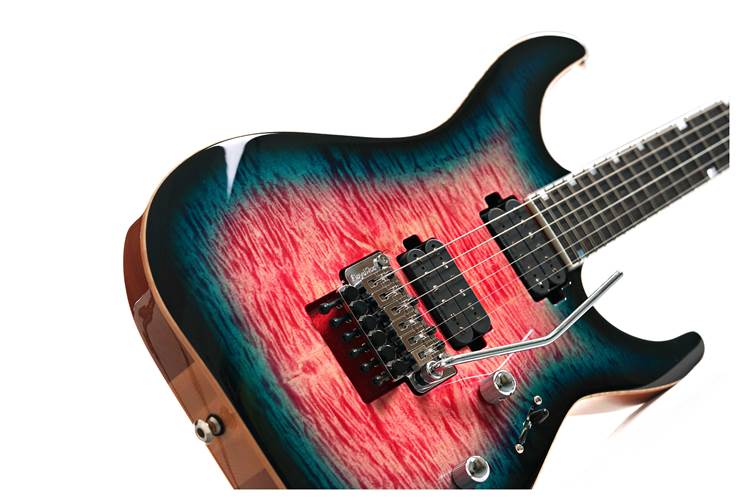 ESP USA M-II NTB FR Seymour Duncan Flame Maple Blue Rose #US24253 ESP USA M-II NTB FR Seymour Duncan Flame Maple Blue Rose #US24253