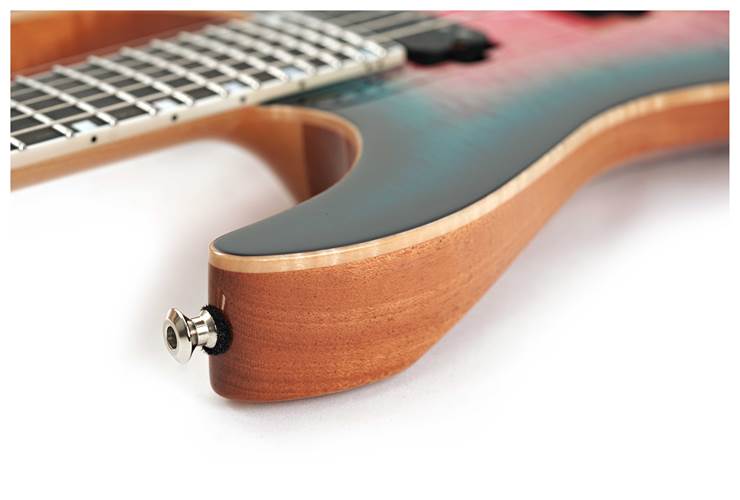 ESP USA M-II NTB FR Seymour Duncan Flame Maple Blue Rose #US24253 ESP USA M-II NTB FR Seymour Duncan Flame Maple Blue Rose #US24253