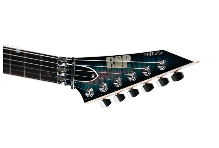 ESP USA M-II NTB FR Seymour Duncan Flame Maple Blue Rose #US24253 ESP USA M-II NTB FR Seymour Duncan Flame Maple Blue Rose #US24253