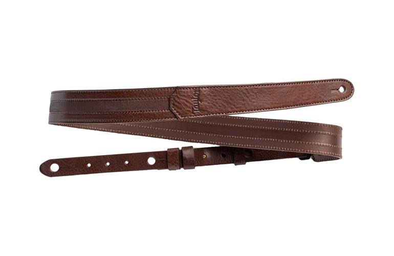 Taylor Slim Leather Chocolate Brown Strap