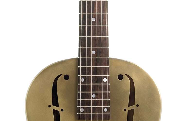 National Reso-Phonic Raw 12 Fret Brass with Lollar P90 National Reso-Phonic Raw 12 Fret Brass with Lollar P90