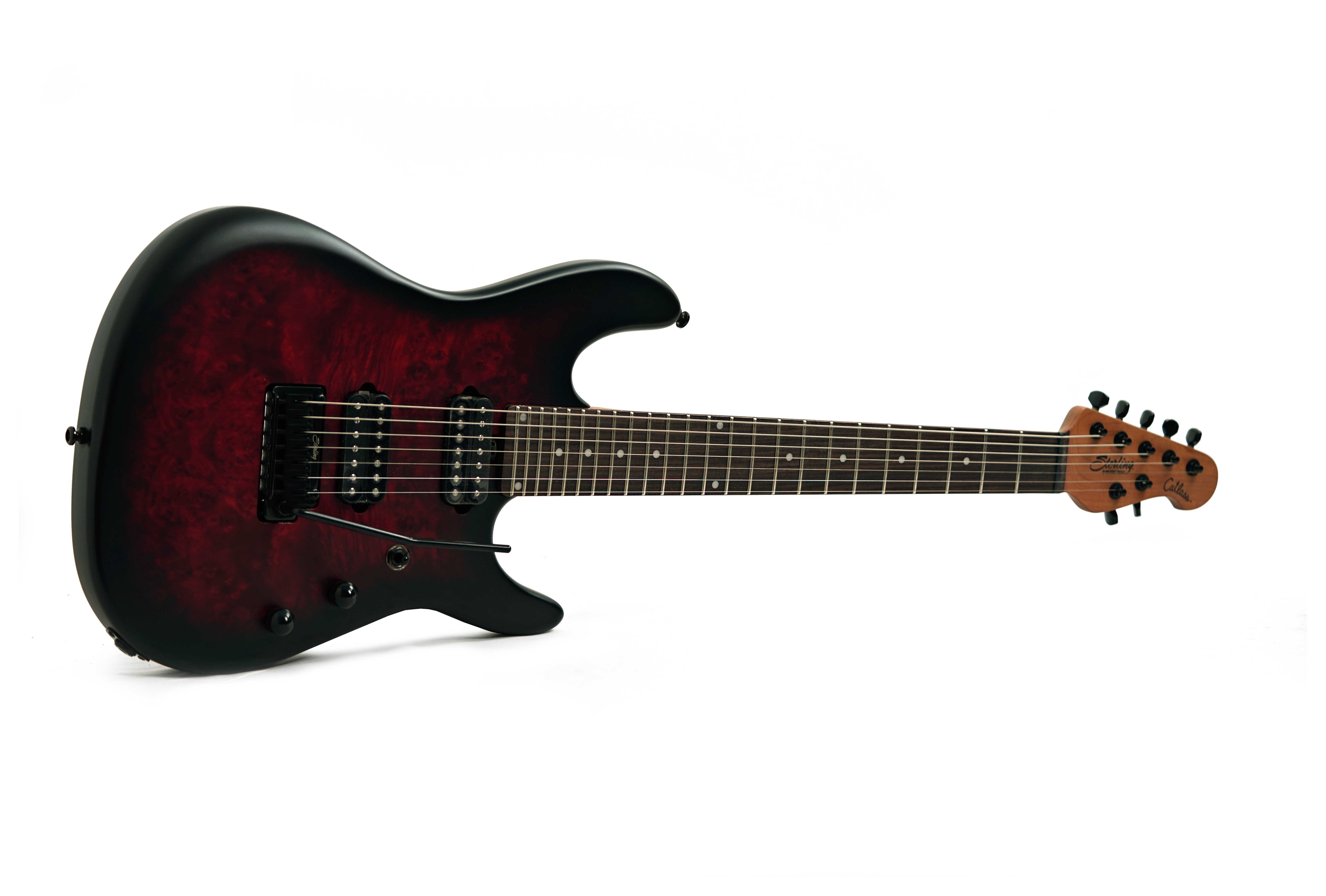 Music Man Sterling Cutlass Jason Richardson 7 Dark Scarlet Burst (Ex-Demo) #SB33527