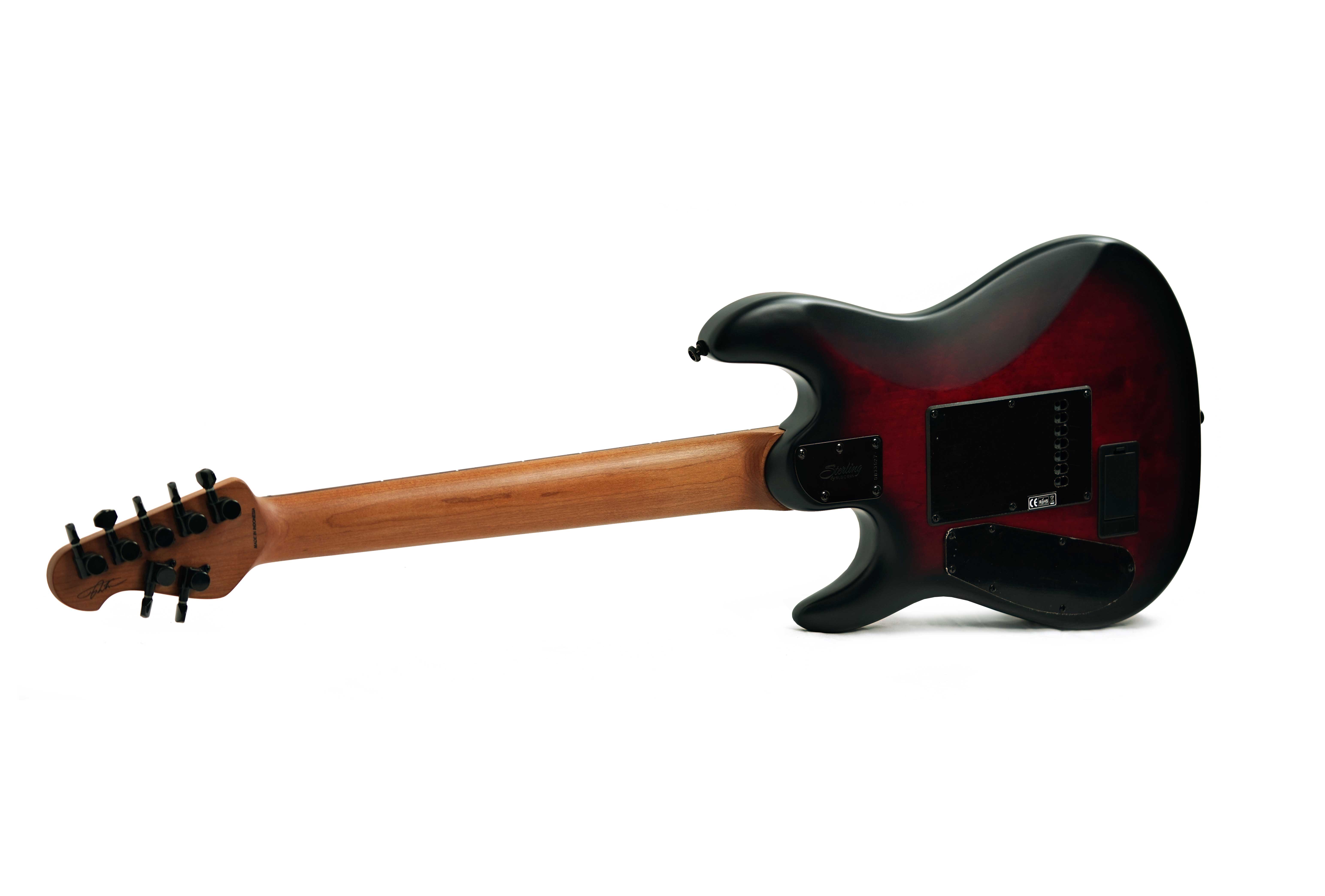 Music Man Sterling Cutlass Jason Richardson 7 Dark Scarlet Burst (Ex-Demo) #SB33527