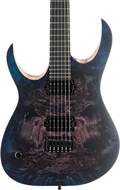 Mayones Duvell Elite 6 Left Handed Dirty Purple Blue Burst Satin Eye Poplar Top Mahogany Body Ebony Fingerboard #DF2112770
