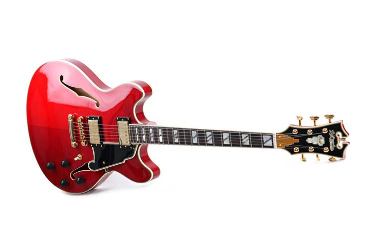 D'Angelico Excel DC Stop-Bar Trans Cherry (Nearly New) #W2201916 D'Angelico Excel DC Stop-Bar Trans Cherry (Nearly New) #W2201916