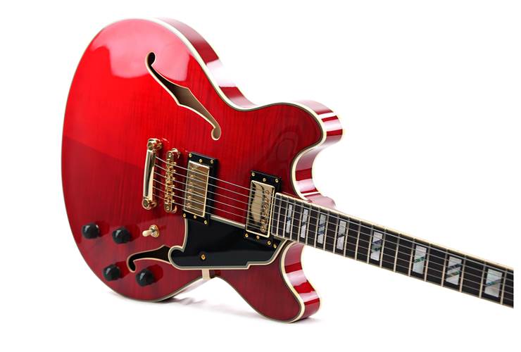 D'Angelico Excel DC Stop-Bar Trans Cherry (Nearly New) #W2201916 D'Angelico Excel DC Stop-Bar Trans Cherry (Nearly New) #W2201916