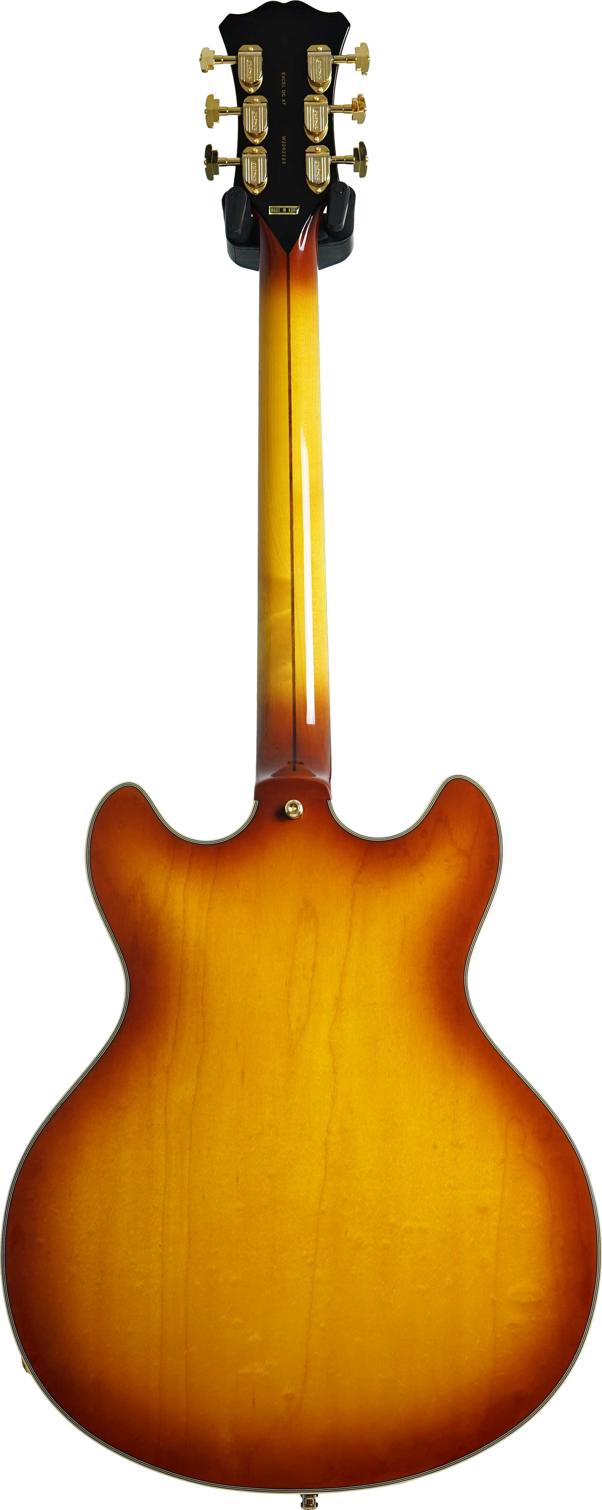 D'Angelico Excel DC Stop-Bar Iced Tea Burst Quilt