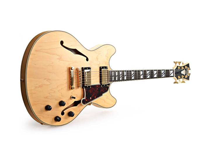 D'Angelico Deluxe DC Semi Hollow Satin Honey (Nearly New) #W2203937 D'Angelico Deluxe DC Semi Hollow Satin Honey (Nearly New) #W2203937