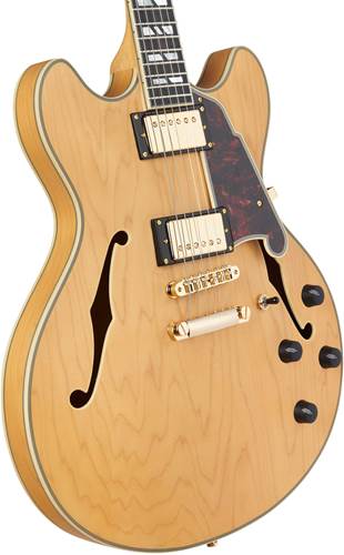 D'Angelico Deluxe DC Semi Hollow Satin Honey D'Angelico Deluxe DC Semi Hollow Satin Honey