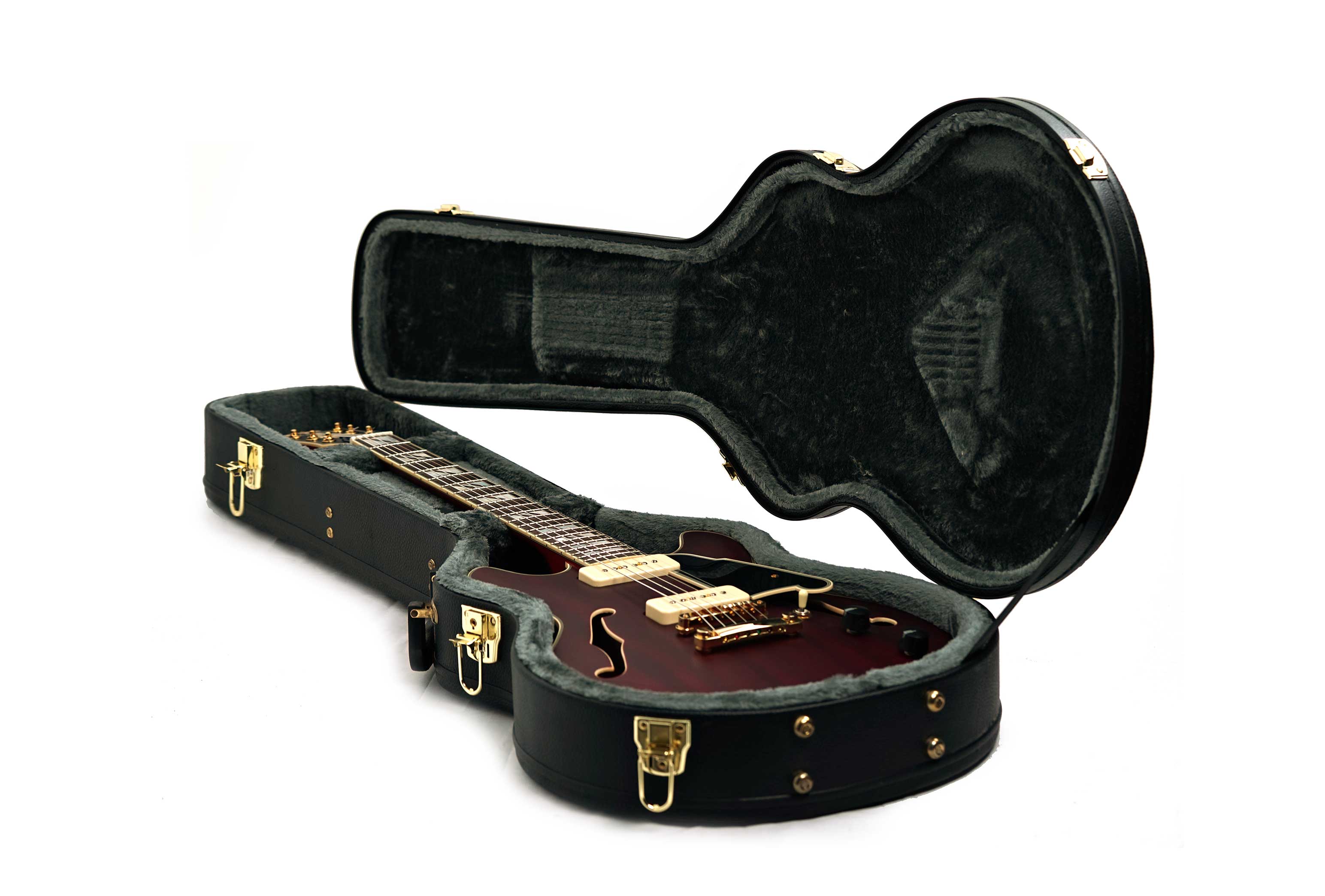 D'Angelico Deluxe Mini DC Satin Trans Wine (Ex-Demo) #W2200780