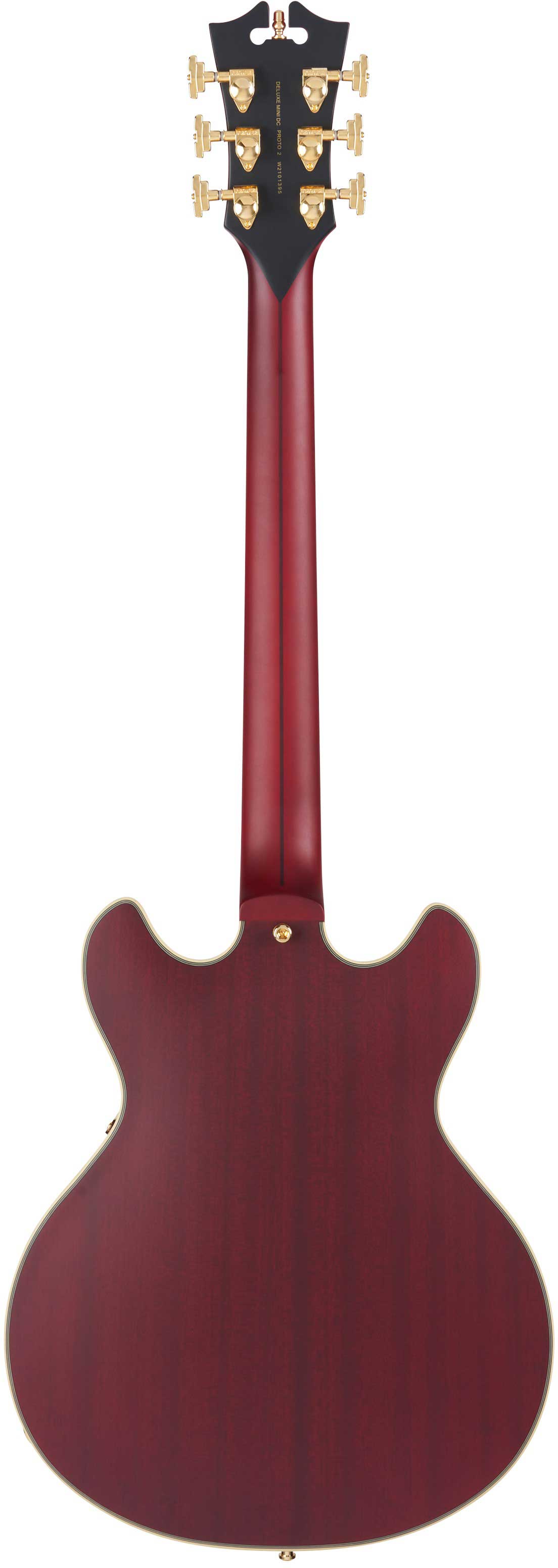 D'Angelico Deluxe Mini DC Satin Trans Wine