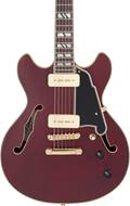 D'Angelico Deluxe Mini DC Satin Trans Wine