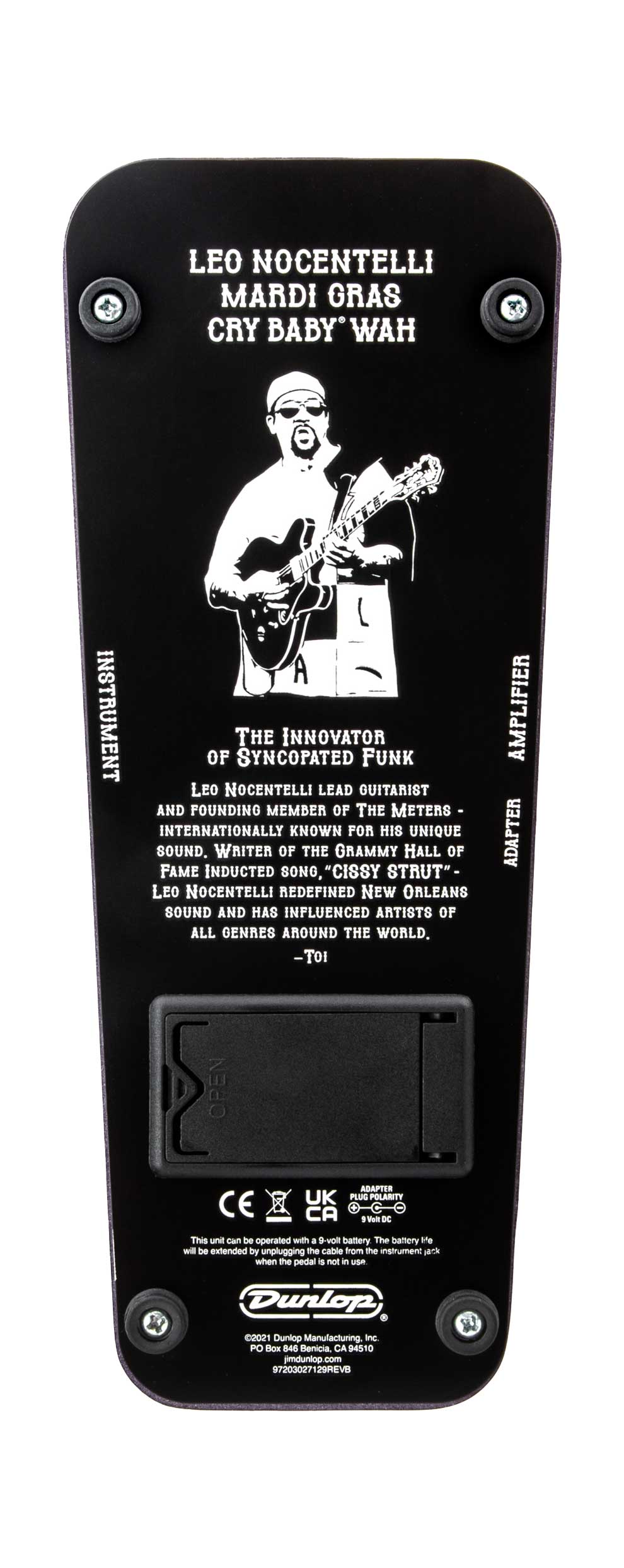 Dunlop Leo Nocentelli Cry Baby Mardi Gras Wah