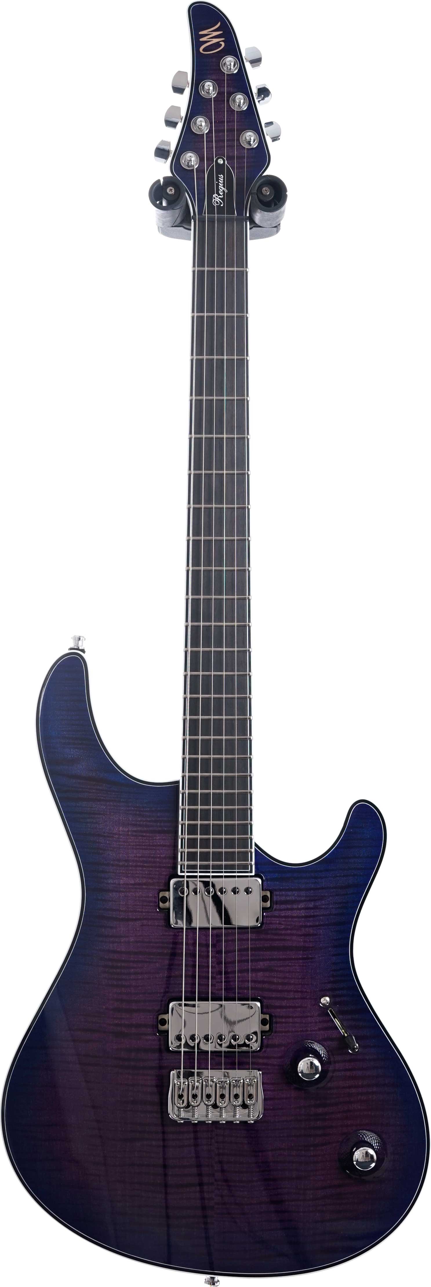 Mayones Regius 6 Flame Maple/Swamp Ash Trans Dirty Purple Burst Gloss Bare Knuckle TKO Pickups #RF2306709