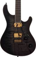 Mayones Regius 6 Flame Maple/Mahogany Khaya Trans Graphite Burst Gloss Bare Knuckle TKO (Gold) #RF2310763