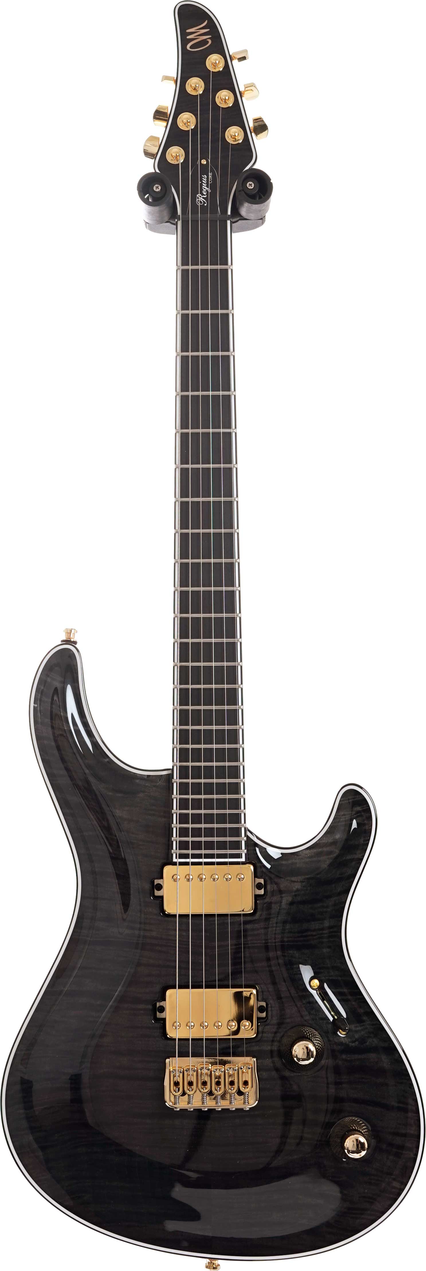Mayones Regius Core 6 Flame Maple/Swamp Ash Trans Black Gloss #RF2310760
