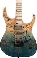 Mayones Duvell Elite V24 6 Eye Poplar/Mahogany Khaya Trans Aquamarine Horizon Satin #DF2310564