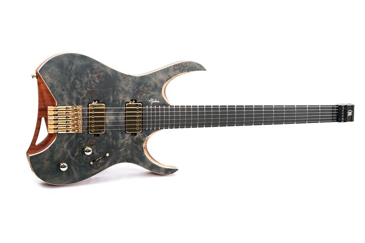 Mayones Hydra Elite 6 Eye Poplar/Mahogany Khaya Trans Black Satin Gold #HF2309658 Mayones Hydra Elite 6 Eye Poplar/Mahogany Khaya Trans Black Satin Gold #HF2309658