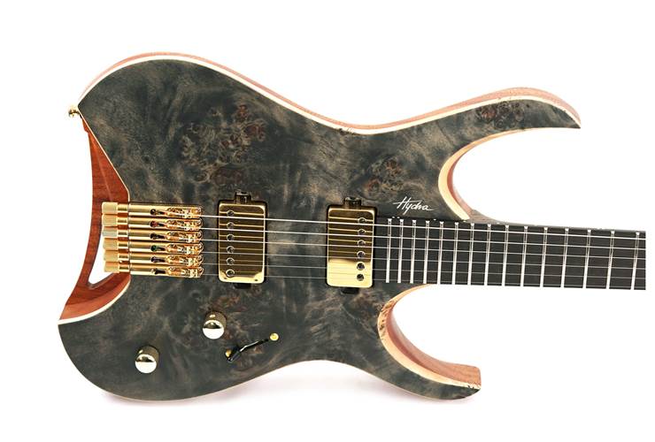 Mayones Hydra Elite 6 Eye Poplar/Mahogany Khaya Trans Black Satin Gold #HF2309658 Mayones Hydra Elite 6 Eye Poplar/Mahogany Khaya Trans Black Satin Gold #HF2309658
