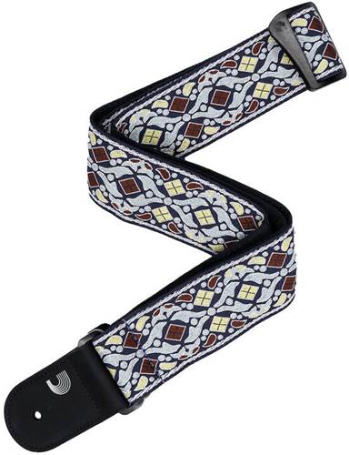 D'Addario Eco-Comfort Jacquard Woven Guitar Strap Navy D'Addario Eco-Comfort Jacquard Woven Guitar Strap Navy